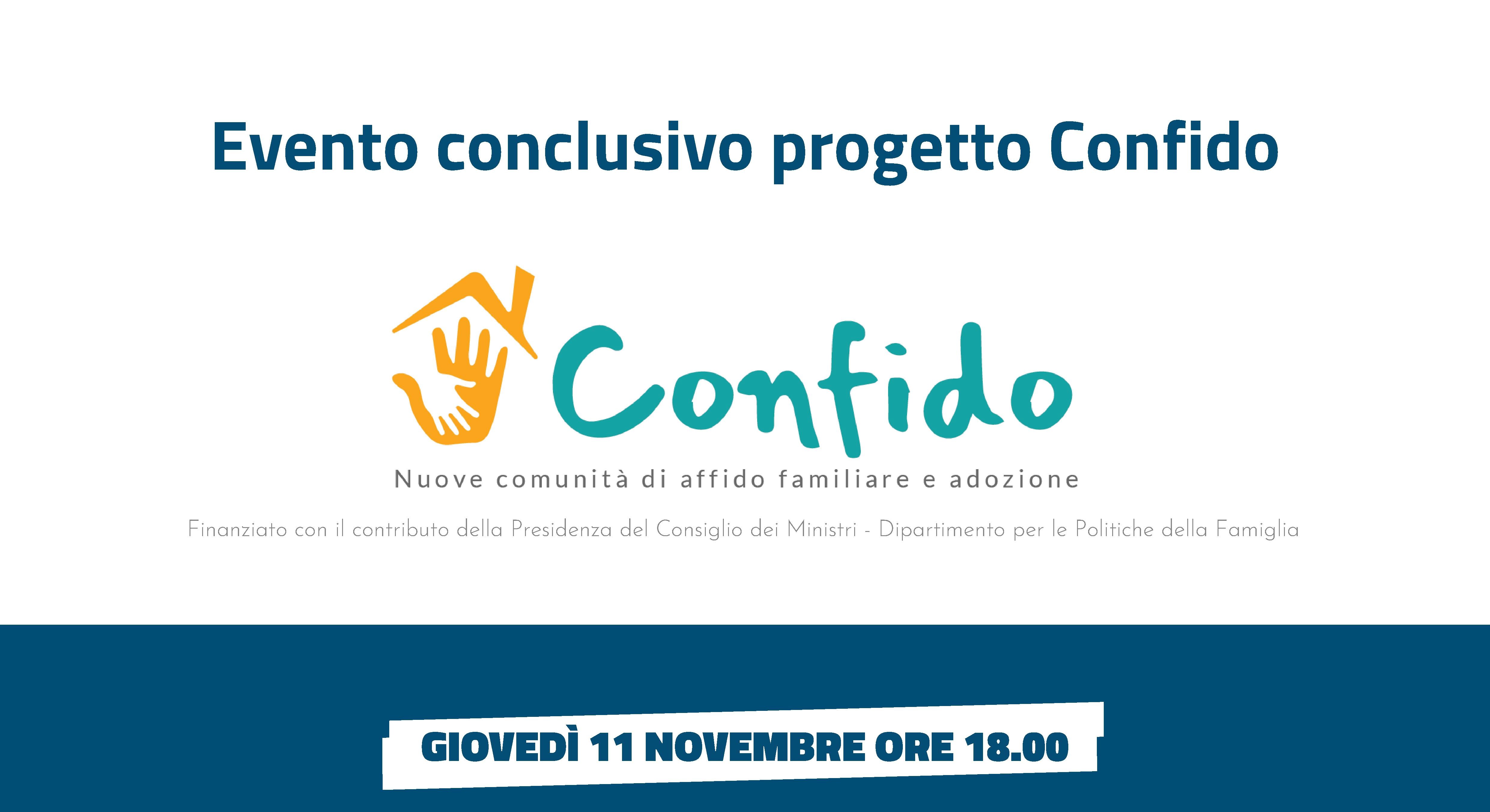 L’11 novembre evento online di chiusura del progetto “Confido”