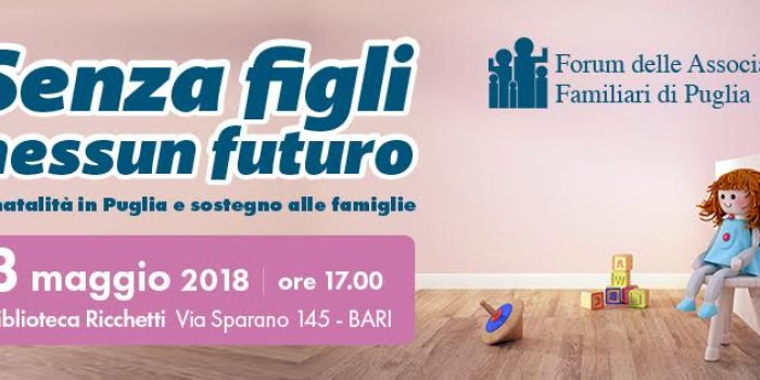 Tavoli sulle politiche familiari, giovedì a Bari si parla di denatalità