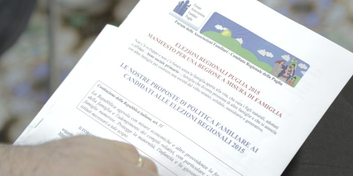 Carli: “Le famiglie in Puglia vogliono concretezza”
