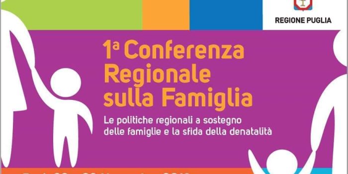 Conferenza regionale sulla famiglia, ecco programma e scheda d’iscrizione